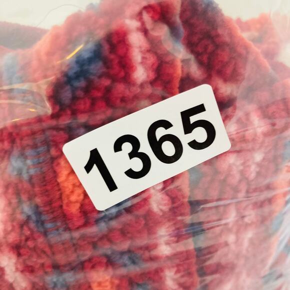 LL Bean Fleece Sweater Womens XL Cozy Cottage Funnel Neck Fair Isle Pullover Red - Picture 14 of 14